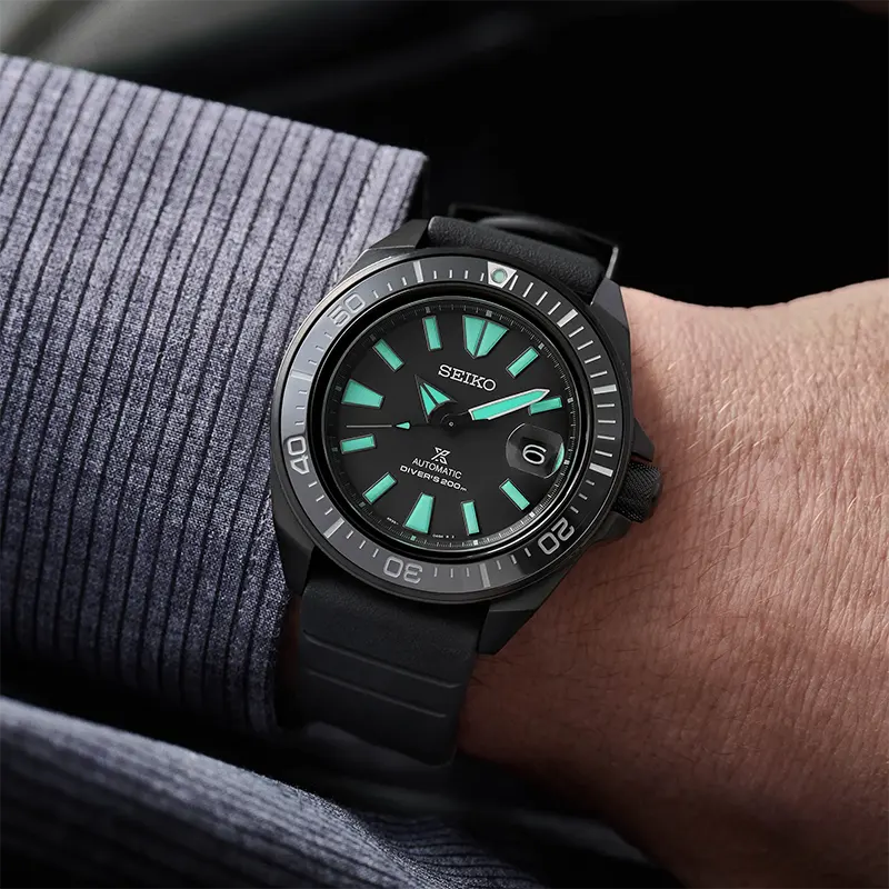 Seiko Prospex Samurai 'Night Vision' Limited Edition Men's Watch- SRPH97K1